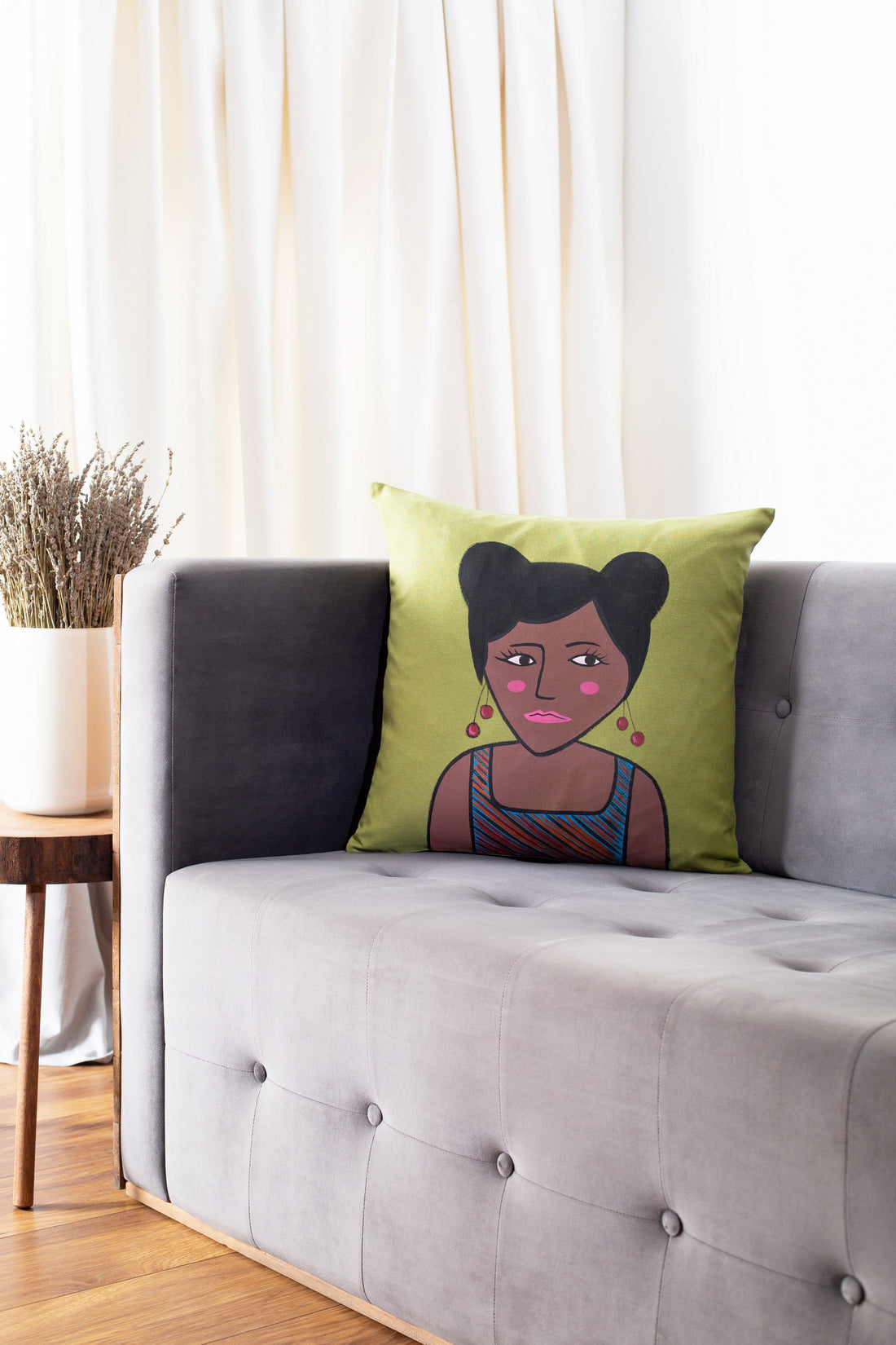 Hand Painted Pillowcase Human