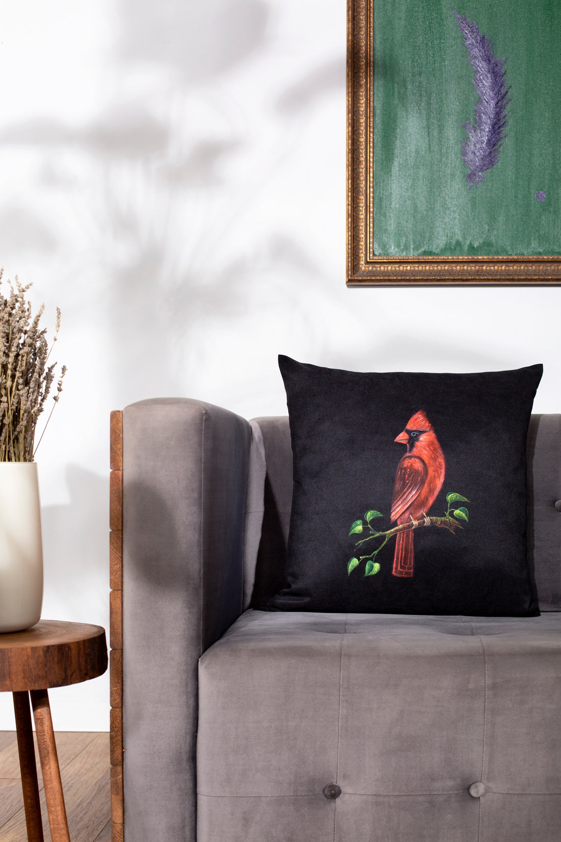 Hand Painted Pillowcases Bird