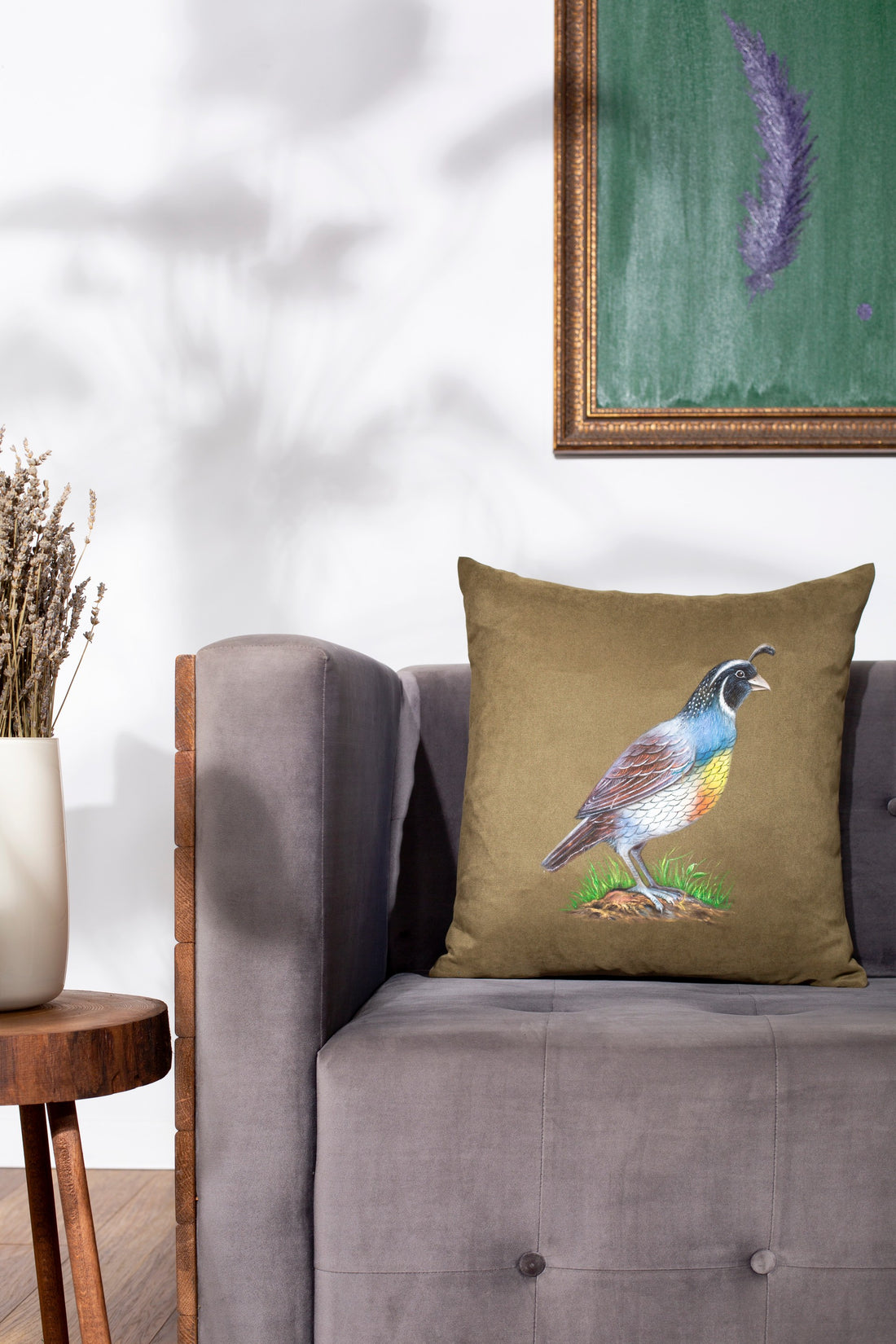 Hand Painted Pillowcases Bird