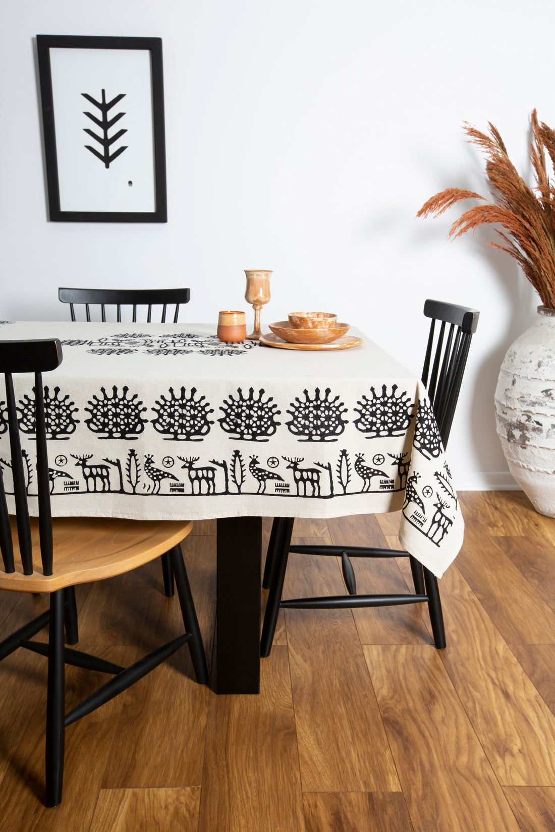 Hittite Patterned Lithograph Table Cloth (Square)