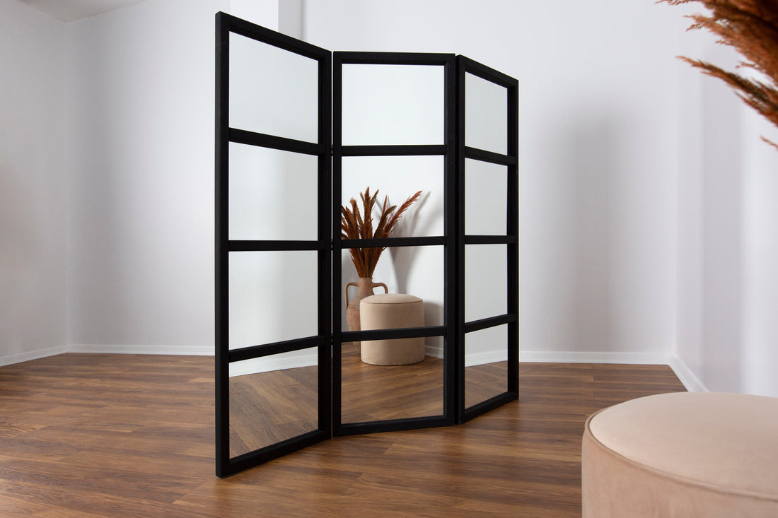 Mirror Folding Screen (Black)