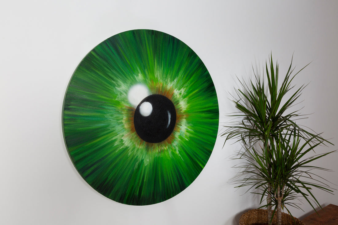 Green Iris Painting (Large)