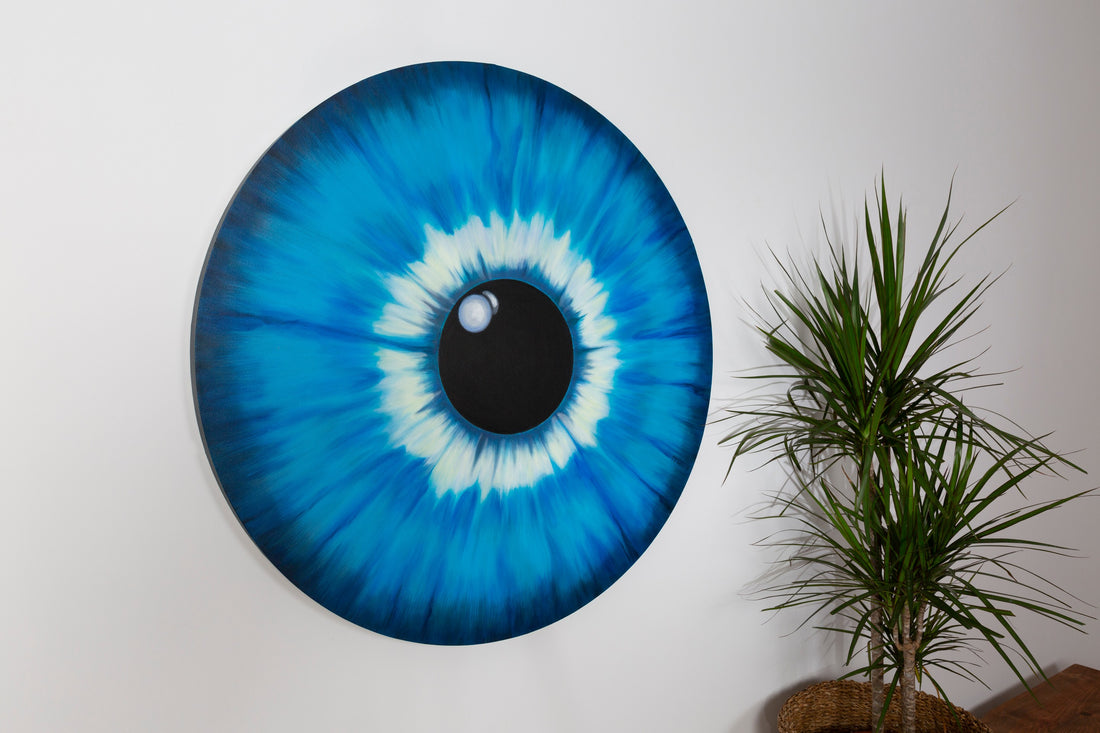 Blue Iris Painting (Large)