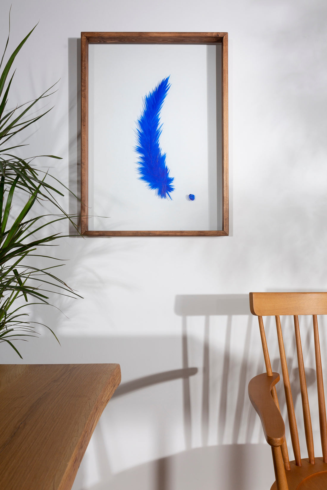Blue Feather Painting