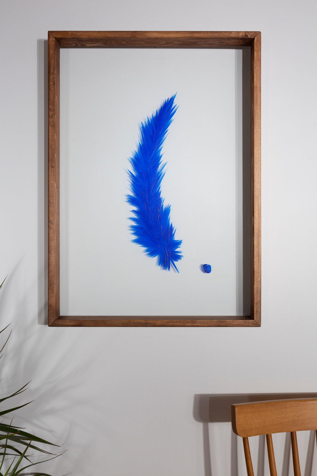 Blue Feather Painting