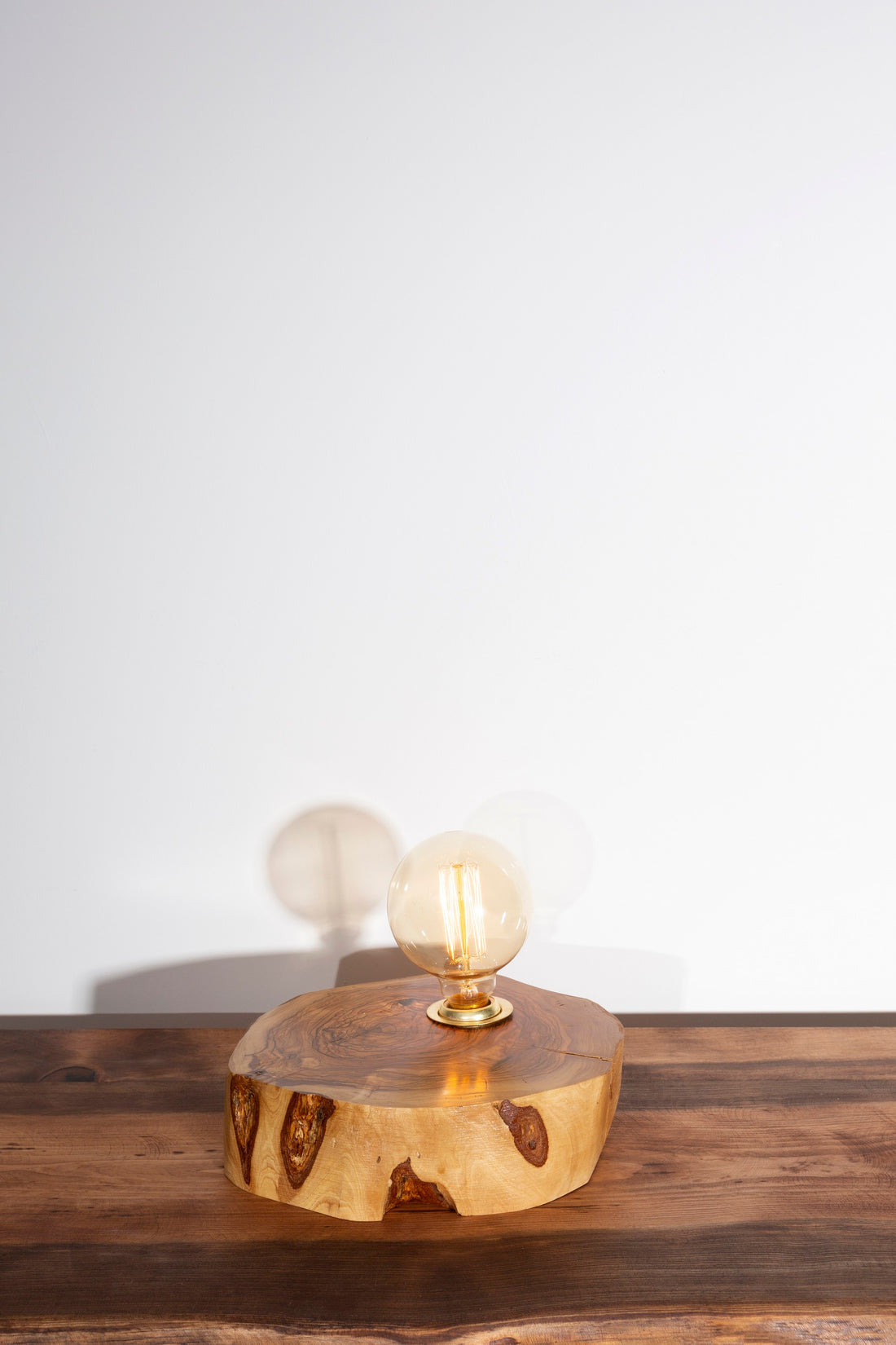 Olive Wood Table Lamp