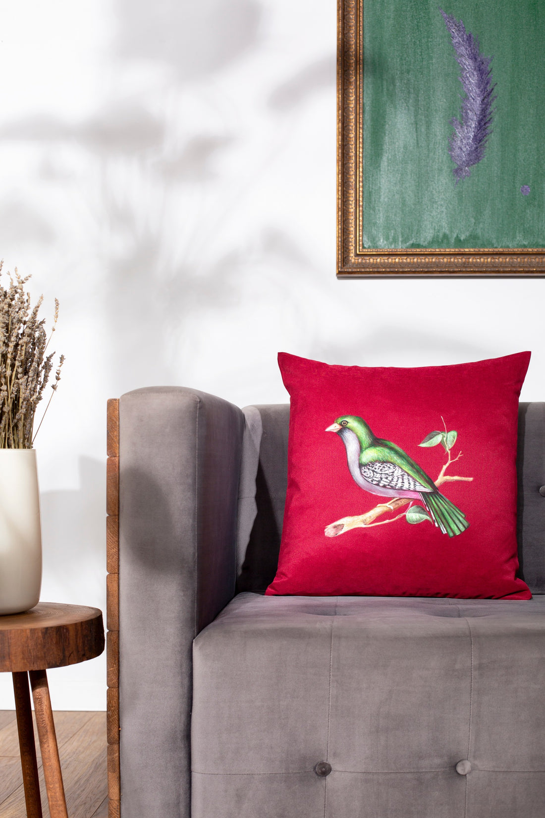 Hand Painted Pillowcases Bird